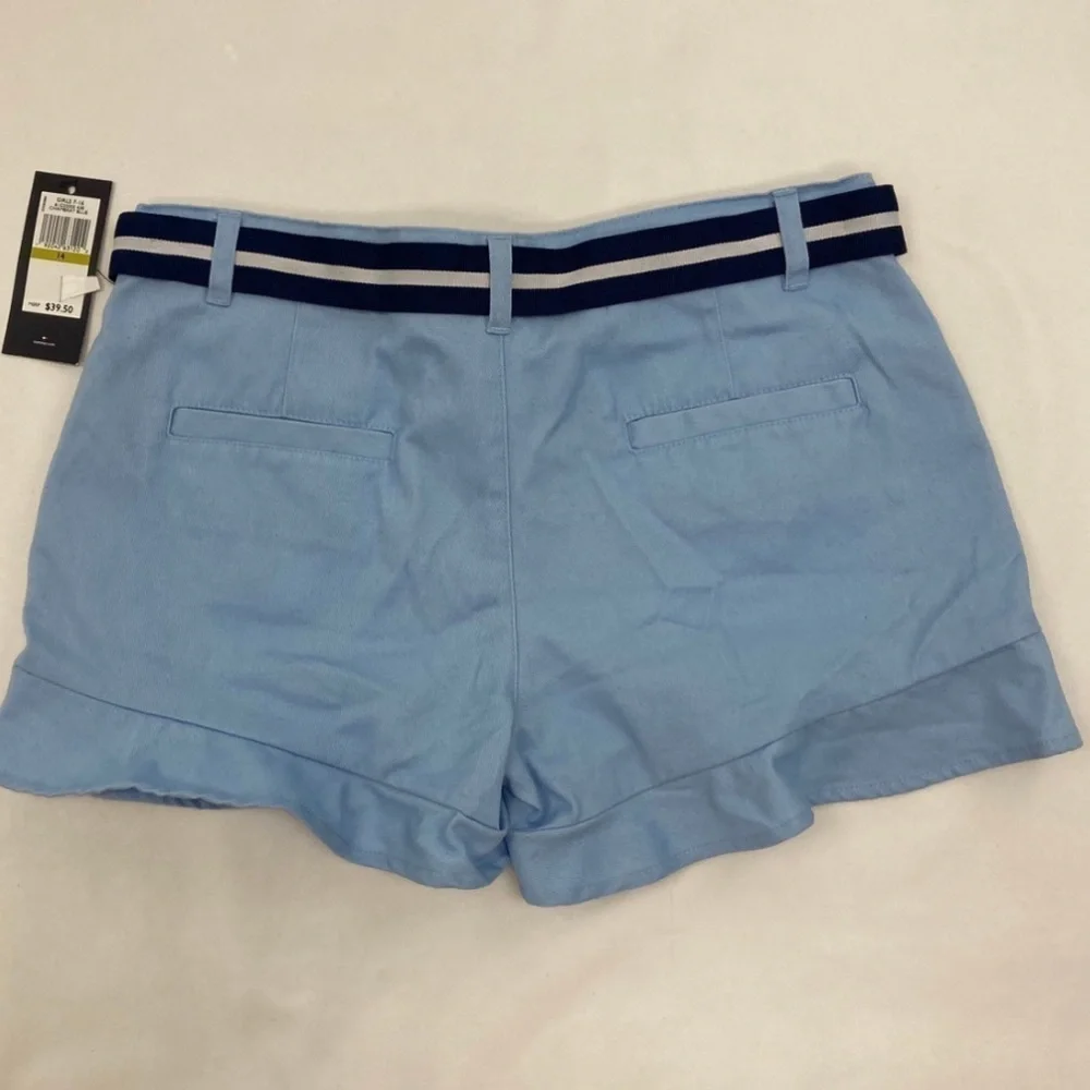 Brand new Tommy Hilfiger ruffle shorts‎  with belt size 14